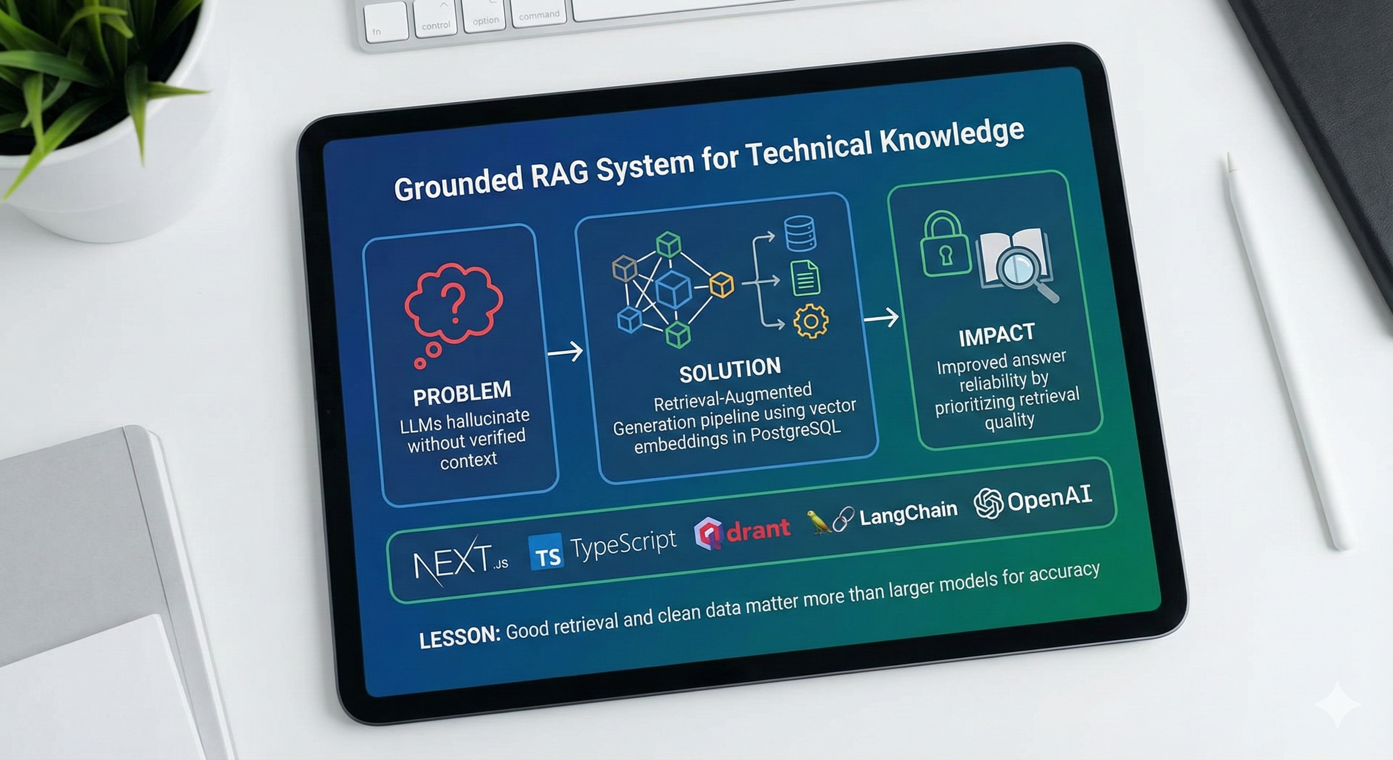 Grounded RAG System for Technical Knowledge